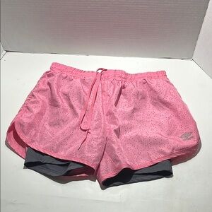 Umbro Pink and Gray Athletic Shorts Lightweight Running